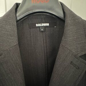 Baldwin Men's Charcoal Gray Blazer - Modern Notch Lapel